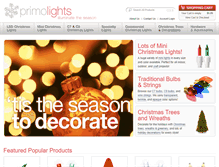 Tablet Screenshot of primolights.com